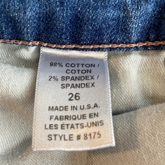 Free People Size 26 Medium Wash, High-rise Skinny Jeans: 4902 - Picture 8 of 9